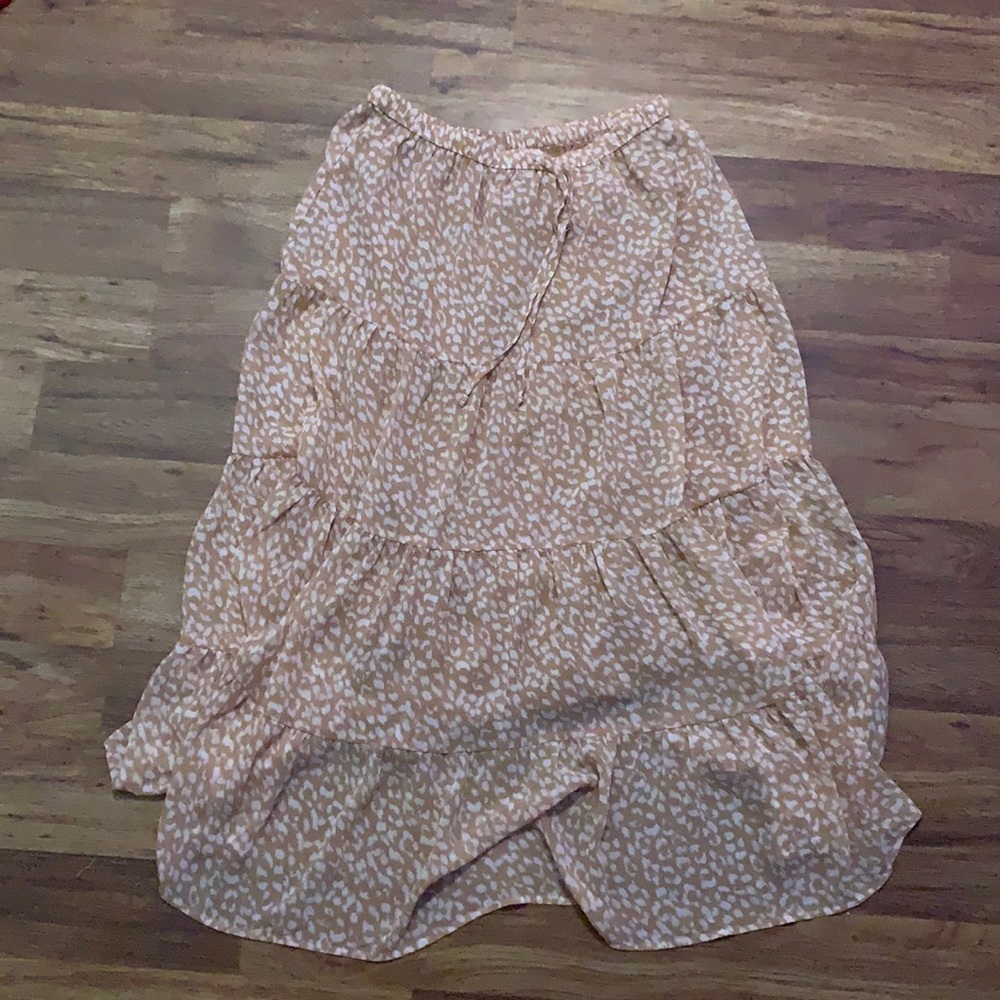 Large cheetah print skirt